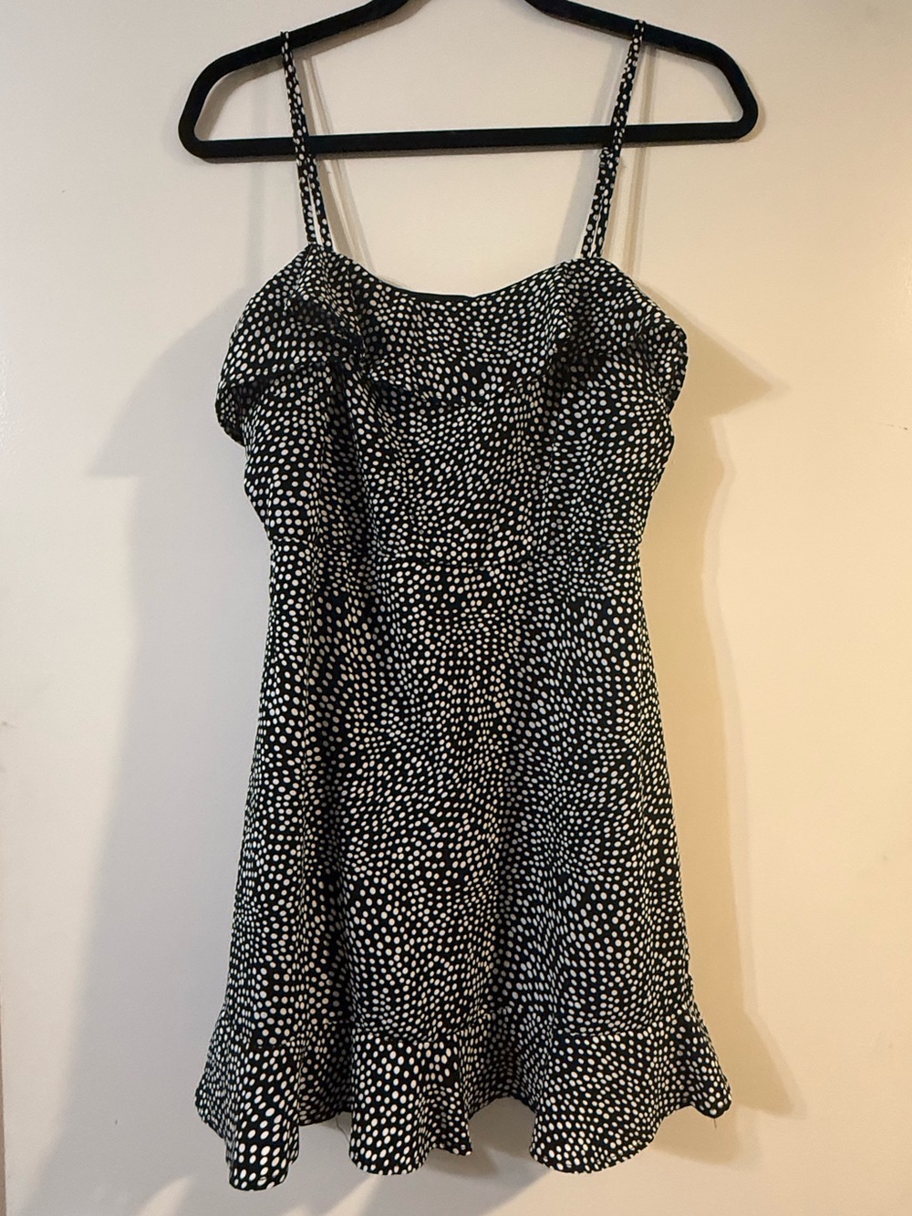 Row.A Black and White Polka Dot Dress